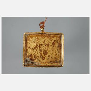 Anhänger mit Heiligendarstellung