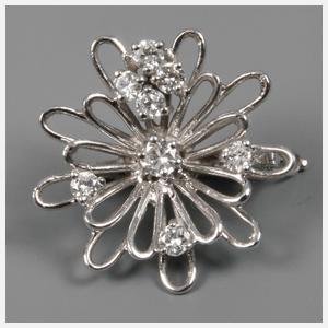 Perlenclipanhänger mit Brillanten