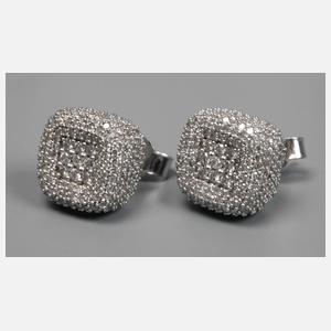 Paar Ohrstecker mit Brillanten