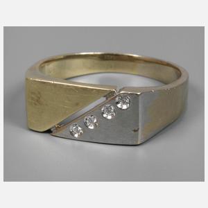 Herrenring mit Brillanten