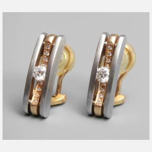 Bunz Paar Ohrringe mit Brillanten