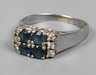 Damenring mit Saphiren und Diamanten