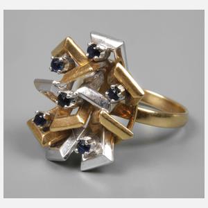 Damenring mit Saphiren