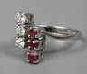 Damenring mit Rubinen und Brillanten