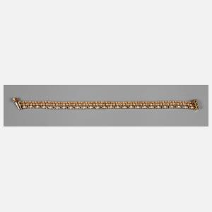 Armband mit Steinbesatz und Brillanten