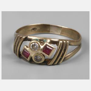 Damenring mit Steinbesatz