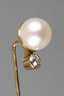 Reversnadel mit Perle und Brillant