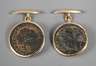 Paar Manschettenknöpfe mit römischen Münzen