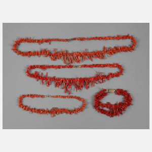Konvolut Korallenschmuck