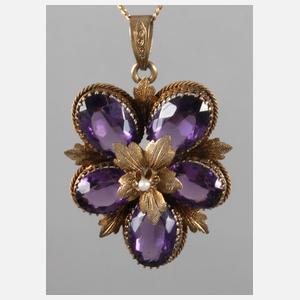 Anhänger mit Amethysten