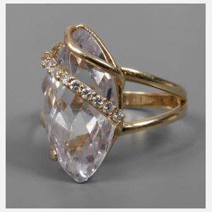 Damenring mit Steinbesatz