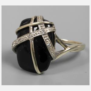 Damenring mit Onyx