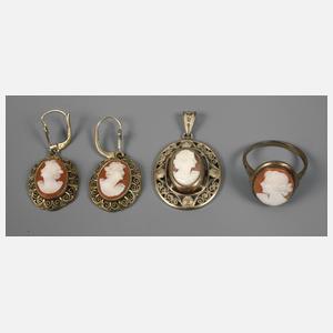 Schmuckset mit Kameen