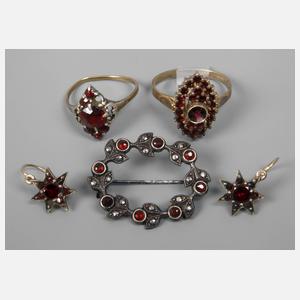 Konvolut Granatschmuck