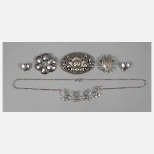 Konvolut Silberschmuck
