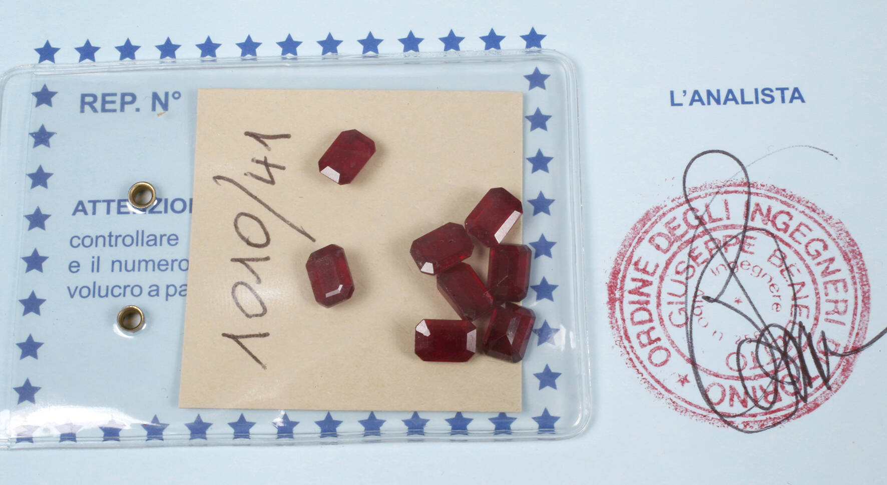 Konvolut facettierte Rubine