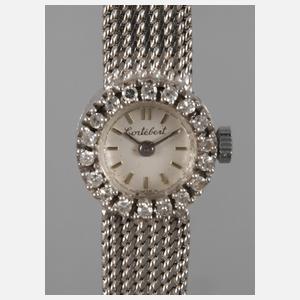 Damenarmbanduhr Cortébert mit Diamanten