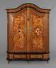 Intarsierter Barockschrank