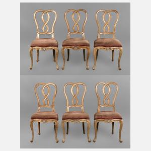 Sechs Barockstühle