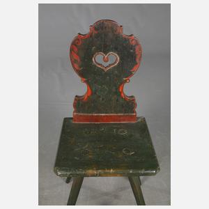 Bäuerlicher Brettstuhl