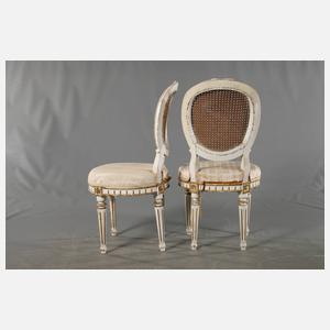 Paar klassizistische Stühle