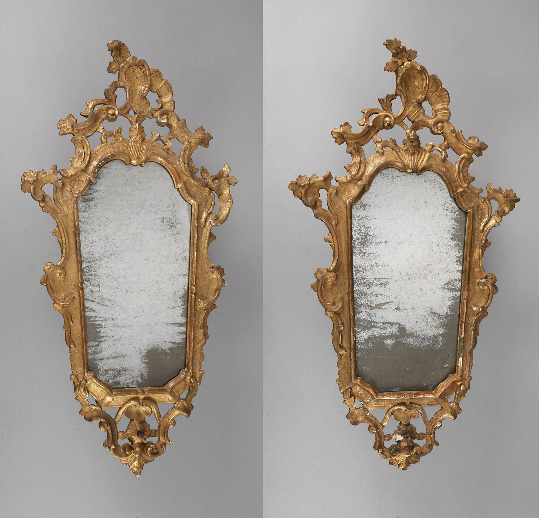 Paar Wandspiegel Rokoko
