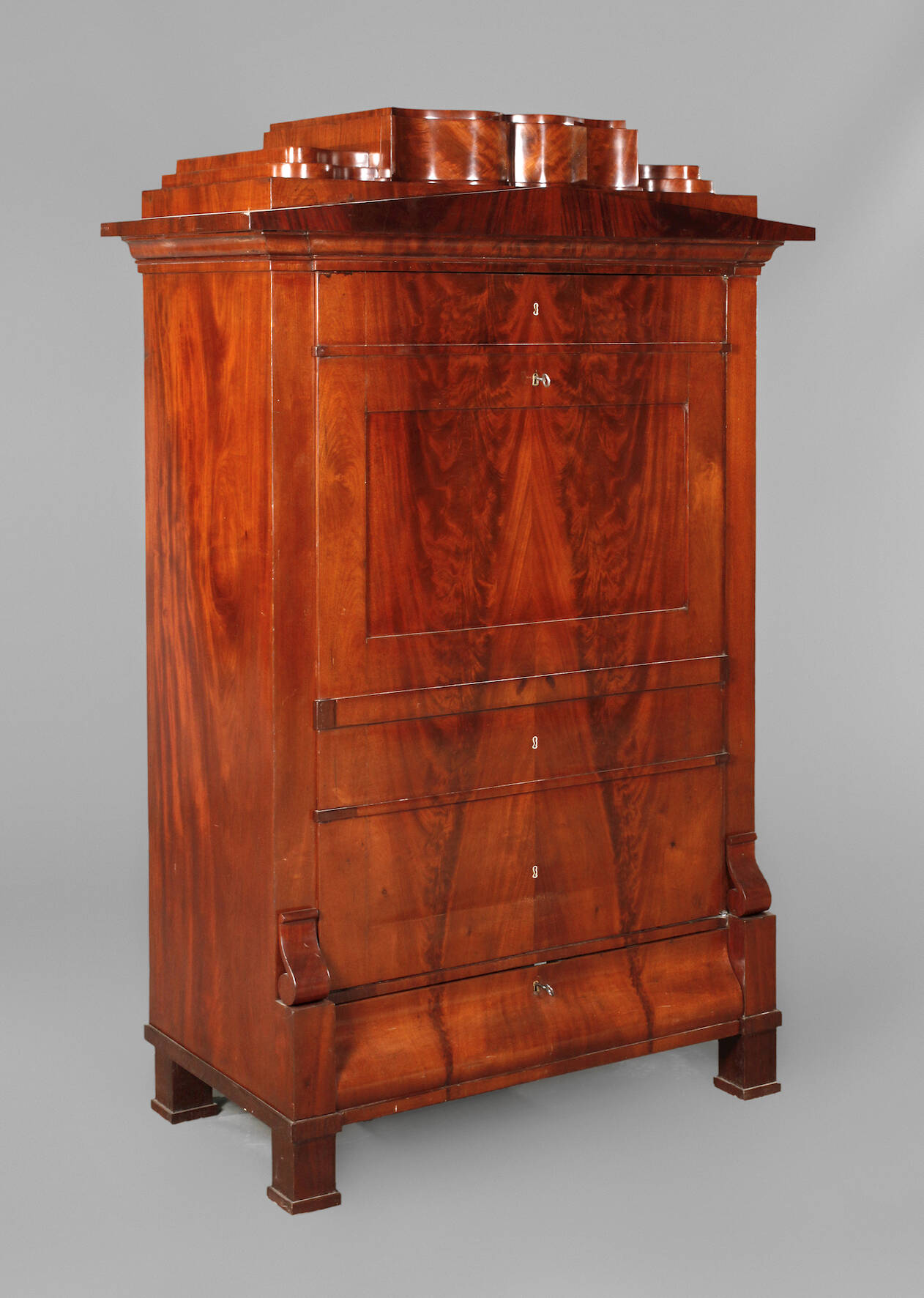 Biedermeierschrank Mahagoni