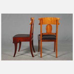 Vier Stühle Biedermeier