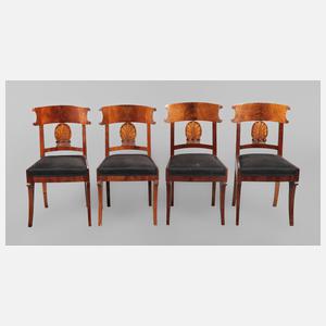 Vier Stühle Biedermeier