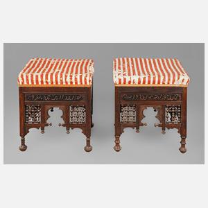 Zwei maurische Hocker