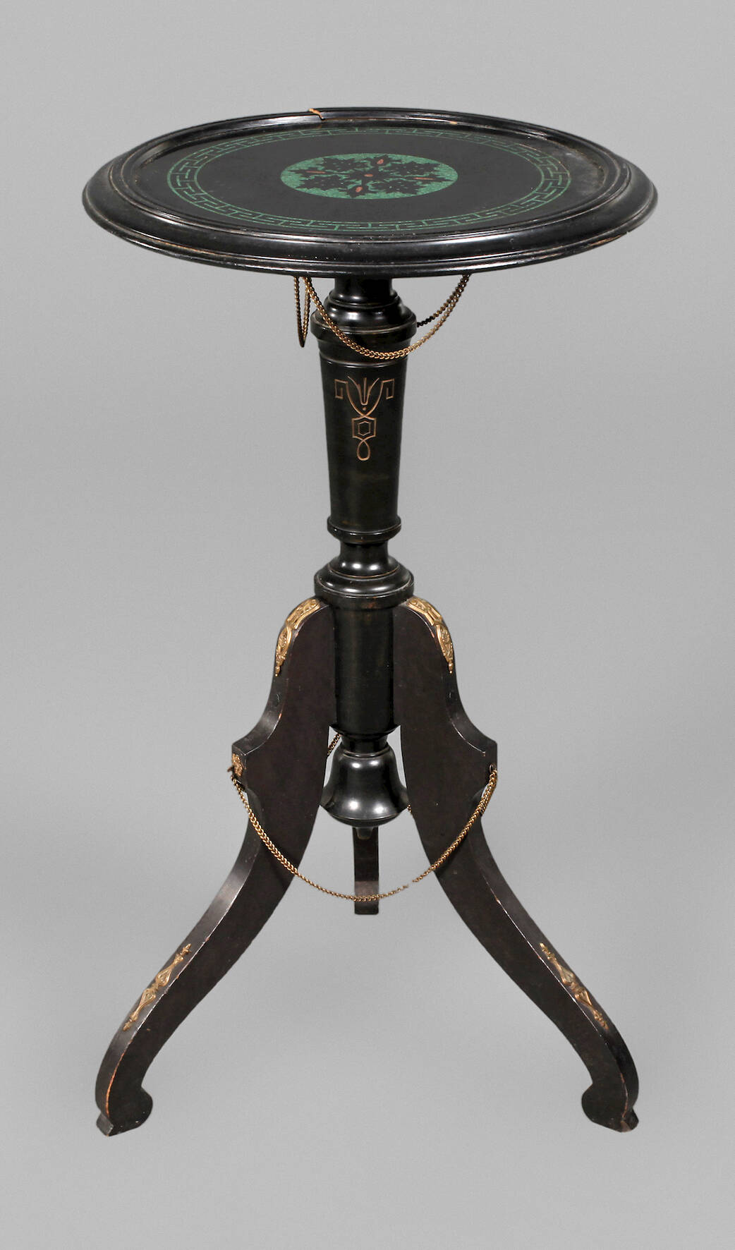 Blumentisch mit Malachitplatte