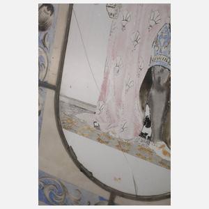 Paar Bleiglasfenster