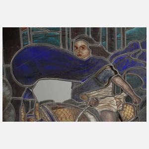 Großes Bleiglasfenster