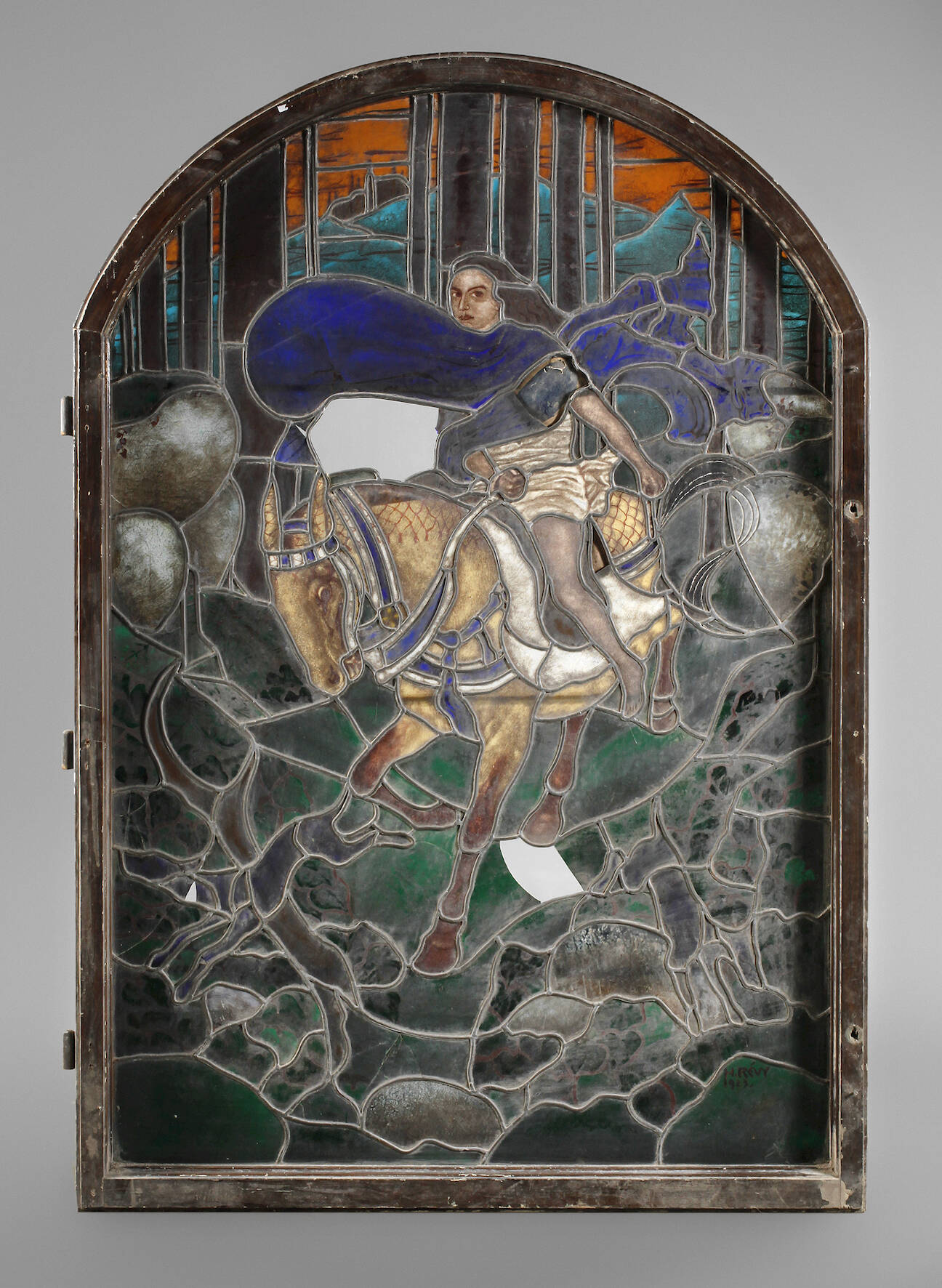 Großes Bleiglasfenster