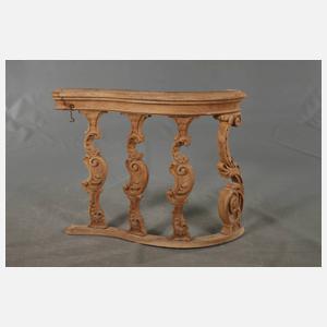 Zwei Balustraden im Rokokostil