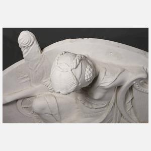 Stuckrelief als Supraporta