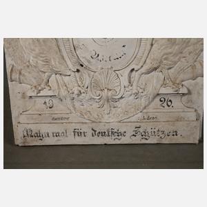 Wandrelief mit Wappendarstellung