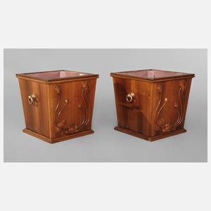 Paar Blumenkästen Jugendstil