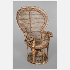 Großer Korbsessel