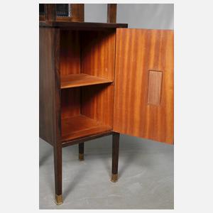 Paar Pfeilervitrinen