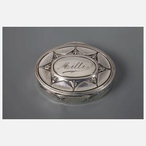 Silber drei Pillendosen Jugendstil