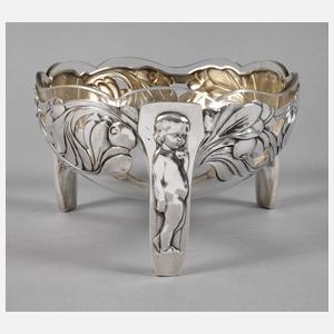 Silberschale mit Putten