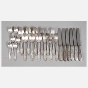 Jugendstilbesteck für sechs Personen