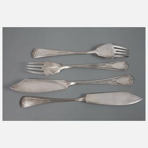 WMF Geislingen Fischbesteck Jugendstil