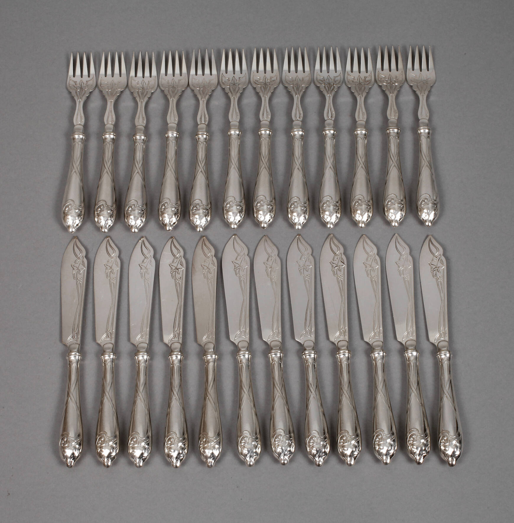 WMF Geislingen Fischbesteck Efeudekor