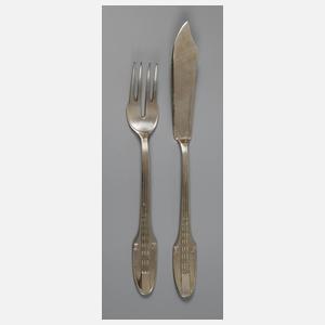 Peter Behrens zwei Teile Fischbesteck