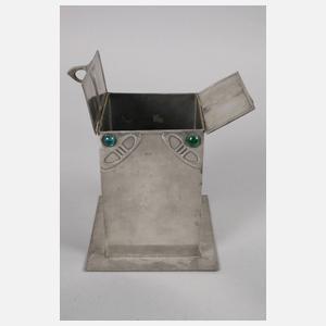 Deckeldose Jugendstil Imperialzinn