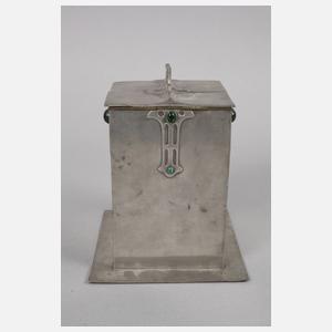 Deckeldose Jugendstil Imperialzinn