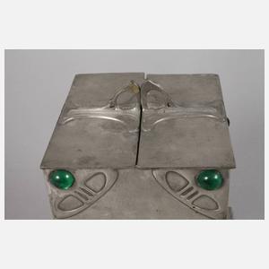 Deckeldose Jugendstil Imperialzinn