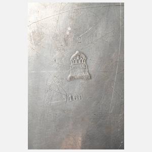 Deckeldose Jugendstil Imperialzinn